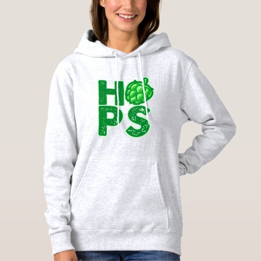 Ik hou van hop in Craft Beer Hoodie (Voorkant)
