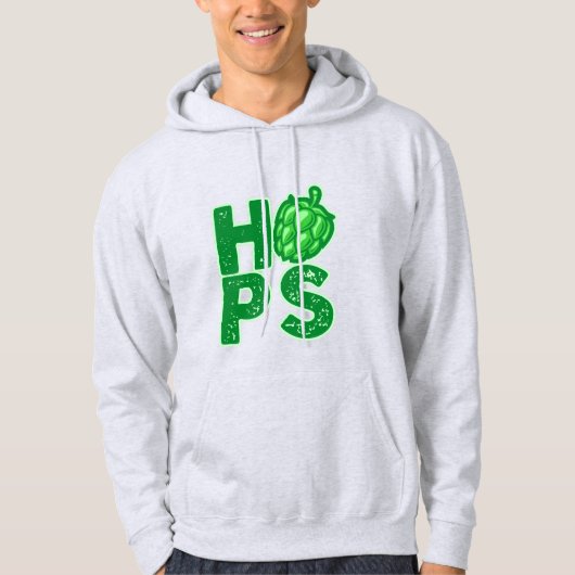 Ik hou van hop in Craft Beer Hoodie (Voorkant)