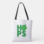 Ik hou van hop in Craft Beer Tote Bag (Achterkant)