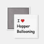 Ik hou van Hopper Ballooning Magneet (Voorkant / Achterkant)