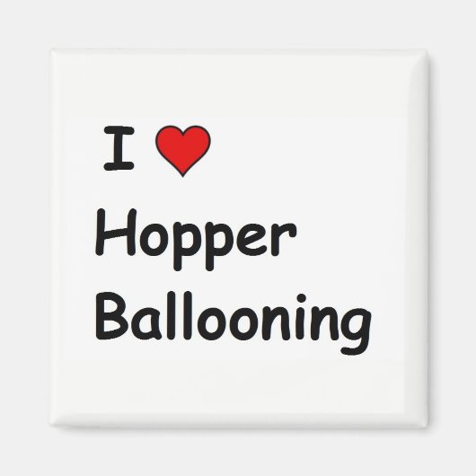 Ik hou van Hopper Ballooning Magneet (Voorkant)