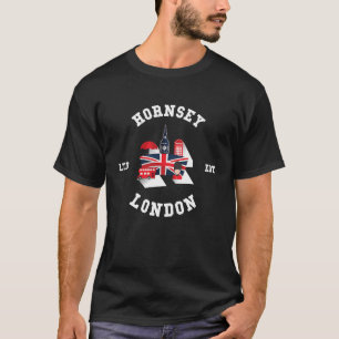 Ik hou van HORNSEY London City vlag badge T-shirt
