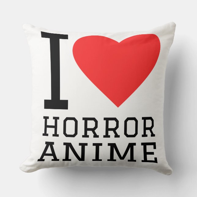 Ik hou van horror anime kussen (Voorkant)