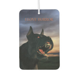 Ik hou van horror. Grote, zwarte hond Luchtverfrisser