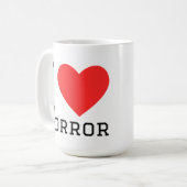 Ik hou van horror koffiemok (Voorkant links)