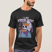 Ik hou van horror Shows spooky grafisch ontwerp T-shirt (Voorkant)