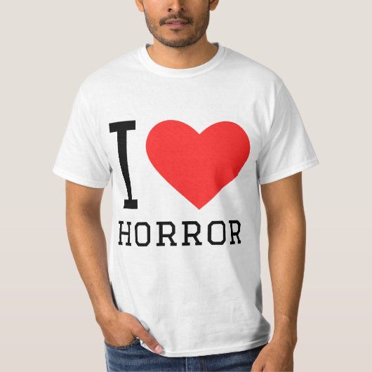 Ik hou van horror t-shirt (Voorkant)