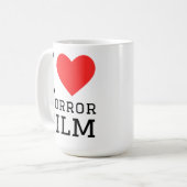 Ik hou van horrorfilm koffiemok (Voorkant links)