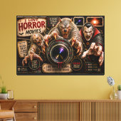Ik hou van horrorfilms canvas afdruk (Insitu (Woonkamer))