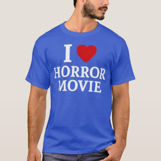 Ik hou van horrorfilms jongen t-shirt