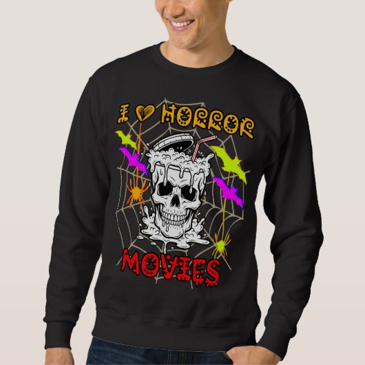 IK HOU VAN HORRORFILMS SWEATSHIRT (Voorkant)