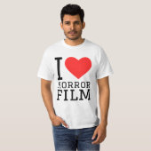 Ik hou van horrorfilms t-shirt (Voorkant volledig)