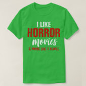 Ik hou van horrorfilms t-shirt (Design voorkant)