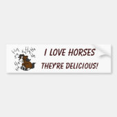 Ik hou van HORSES #2 Bumpersticker (Voorkant)