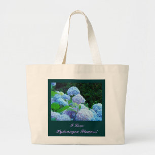 Ik hou van Hortensia Bloemen! Boodschappentas cade Grote Tote Bag