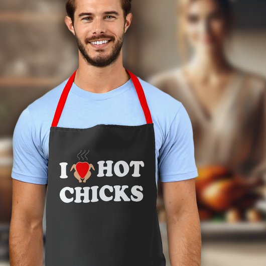Ik hou van hot Chicken | Funny BBQ Apron Schort