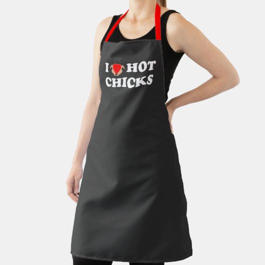 Ik hou van hot Chicken | Funny BBQ Apron Schort (Insitu)