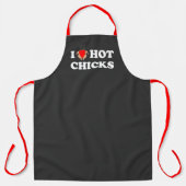 Ik hou van hot Chicken | Funny BBQ Apron Schort (Voorkant)