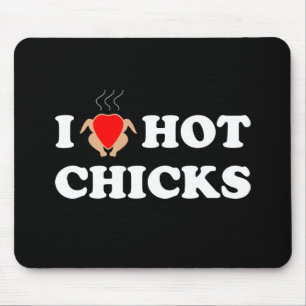 Ik hou van hot Chicken   Funny Muismat