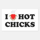 Ik hou van hot Chicken | Funny Sticker Set (Voorkant)
