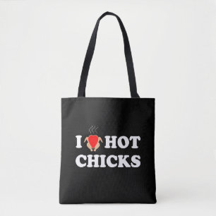 Ik hou van hot Chicken   Funny Tas Shoulder Bag