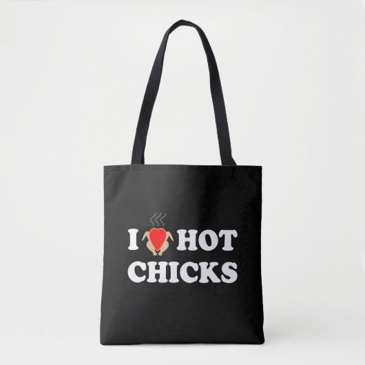 Ik hou van hot Chicken | Funny Tas Shoulder Bag (Voorkant)