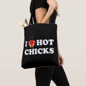 Ik hou van hot Chicken | Funny Tas Shoulder Bag (Dichtbij)