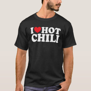 Ik hou van Hot Chili Funny  Food Lover Retro I T-shirt