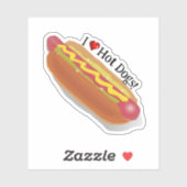 Ik hou van Hot Dogs! Sticker (Vel)