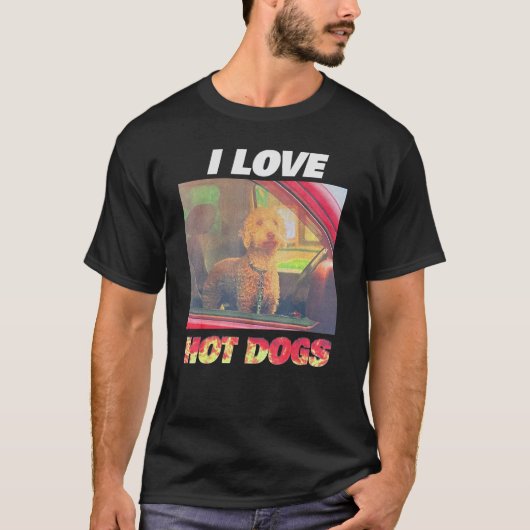Ik hou van Hot Dogs T-shirt (Voorkant)