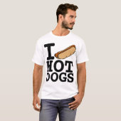 IK HOU VAN HOT DOGS T-SHIRT (Voorkant volledig)