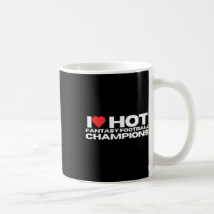 Ik hou van Hot Fantasy Football Champions Mom Wife Koffiemok