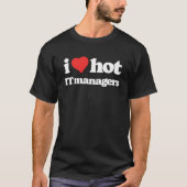 Ik hou van Hot IT Managers Funny 80s Heart Pul T-shirt (Voorkant)
