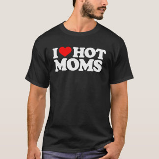 Ik hou van Hot Moms Grapny Red Heart Love Moms T-shirt