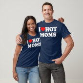 Ik hou van Hot Moms Red Heart Hot Moeder Trends T-shirt (Unisex)