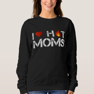 Ik hou van Hot Moms Red Heart Love Moms T-shirt