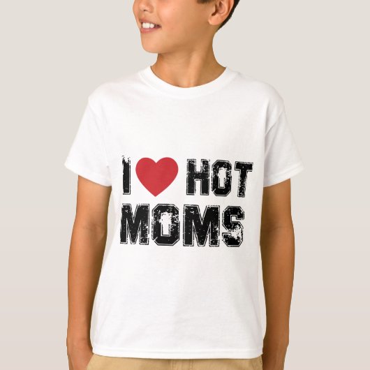 Ik hou van Hot Moms Virginity Duncan Rocks Danny F T-shirt (Voorkant)