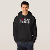 Ik hou van hotdogs hoodie (Voorkant volledig)