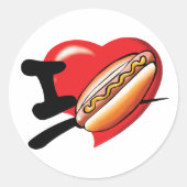 Ik hou van hotdogs Stickers (Voorkant)