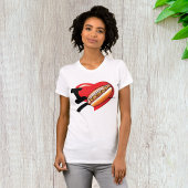 Ik hou van hotdogs vrouwen t-shirt