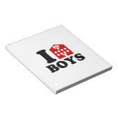 Ik hou van hoteljongens notitieblok (Schuin)