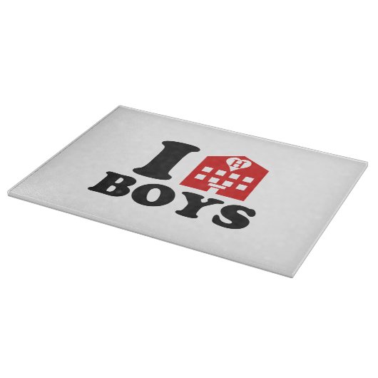 Ik hou van hoteljongens snijplank (Hoek)