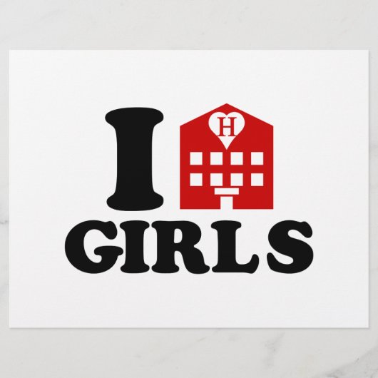 Ik hou van hotelmeisjes flyer (Voorkant)