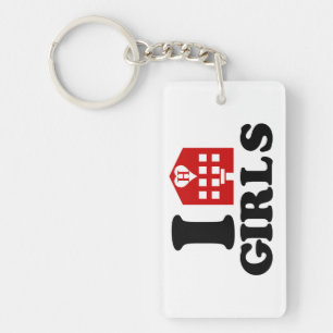 Ik hou van hotelmeisjes sleutelhanger