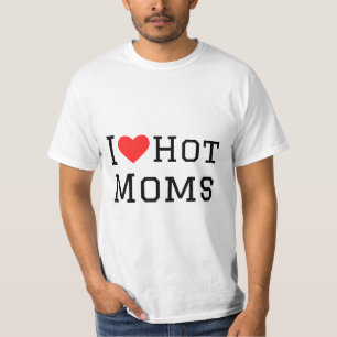 Ik hou van hotmomplein sticker t-shirt
