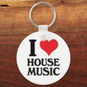 Ik hou van House Music Sleutelhanger (Voorkant)