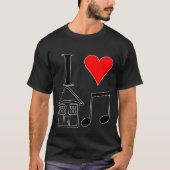 Ik hou van House Music T-shirt (Voorkant)