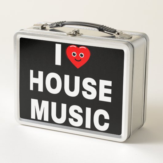IK HOU VAN HOUSEMUSIC WITTE LETTERS ZWARTE ACHTERG (Voorkant)