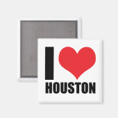Ik hou van Houston Magneet (Voorkant / Achterkant)