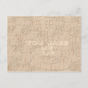 Ik hou van hout dat bruin Hakuna Matata is Briefkaart